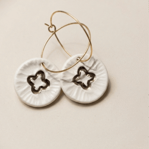 Ceramic Earrings No. 06