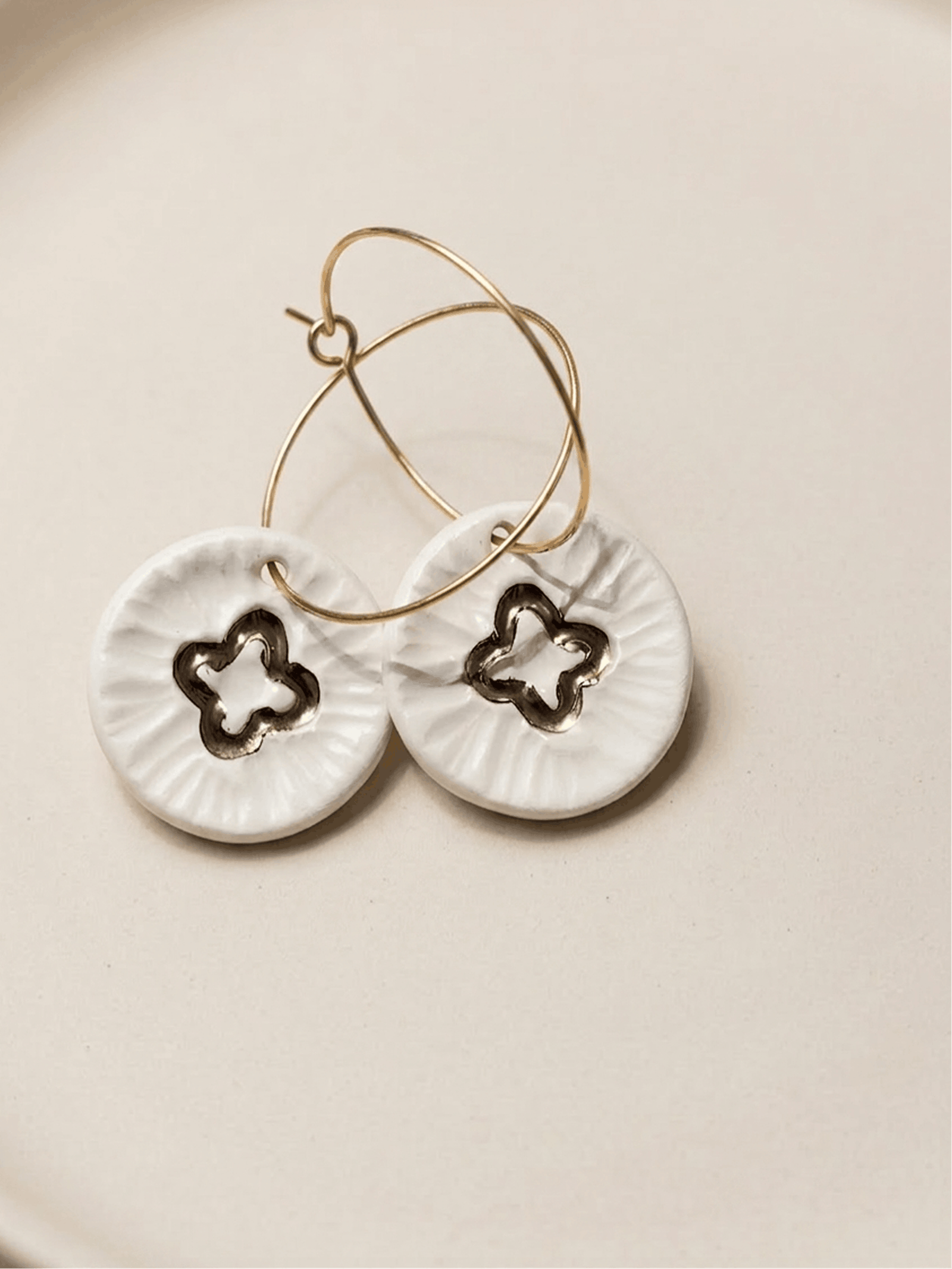 Ceramic Earrings No. 06