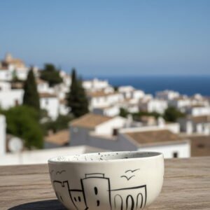 Dubrovnik Line Art Bowl