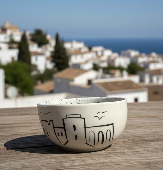 Dubrovnik Line Art Bowl