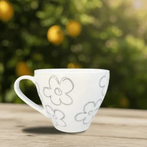 BlACK Flower Cup